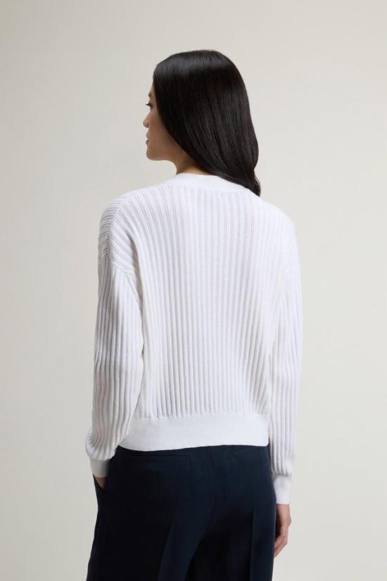 26SS 울리치 가디건 CFWWKN2039FRUF5088 8270 Arctic white - WOOLRICH