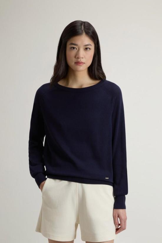 26SS 울리치 스웨터 CFWWKN2037FRUF5037 3989 Blue - WOOLRICH