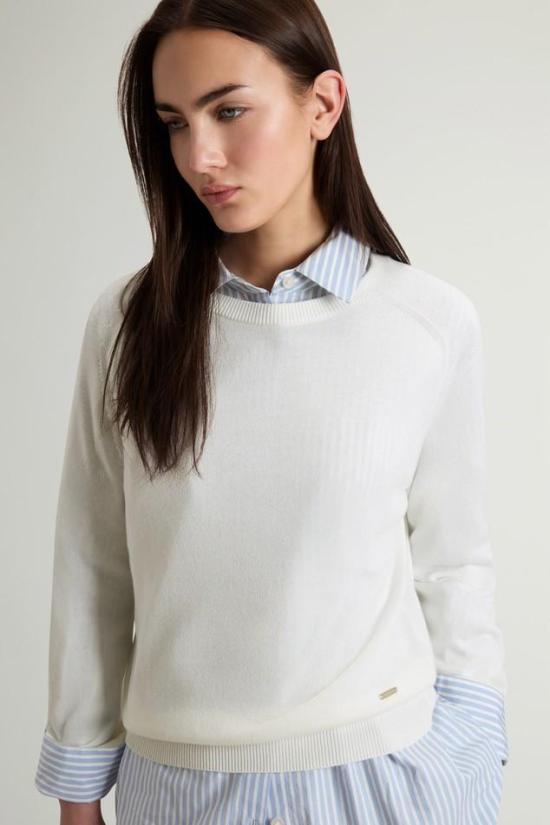 26SS 울리치 스웨터 CFWWKN2037FRUF5037 8743 Milky cream - WOOLRICH