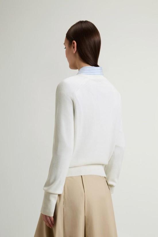 26SS 울리치 스웨터 CFWWKN2037FRUF5037 8743 Milky cream - WOOLRICH