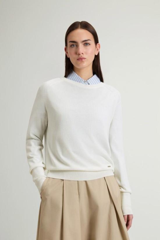 26SS 울리치 스웨터 CFWWKN2037FRUF5037 8743 Milky cream - WOOLRICH