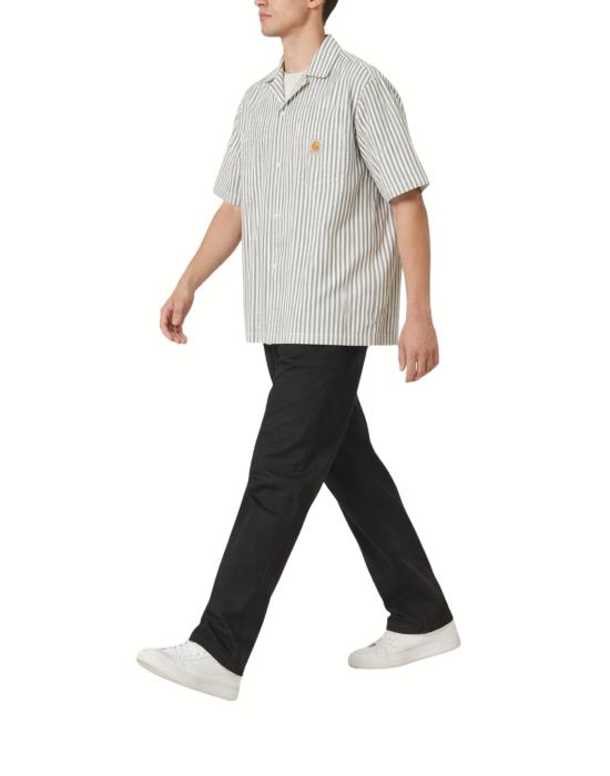 26SS 칼하트 WIP 숏슬리브 레벨 셔츠 I036203 3K5XX BLUE RIVER WAX DOM - CARHARTT WIP