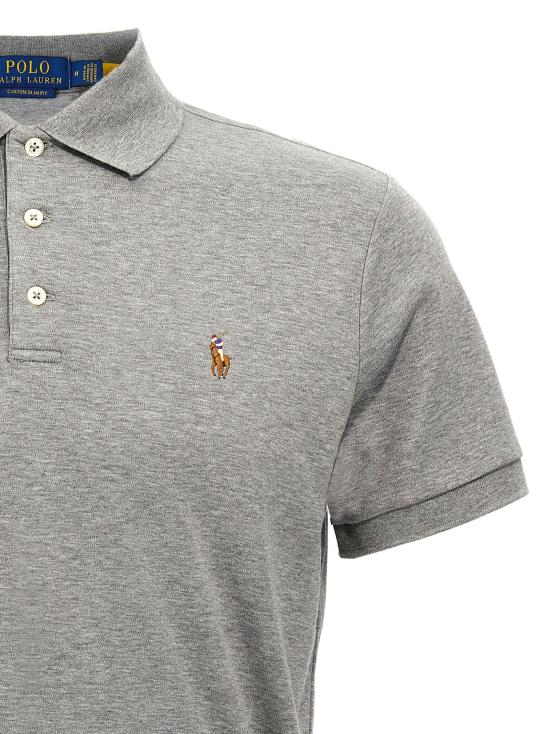 26SS 폴로 랄프로렌 폴로 티셔츠 710713130007 STEEL HEATHER DOM - POLO RALPH LAUREN