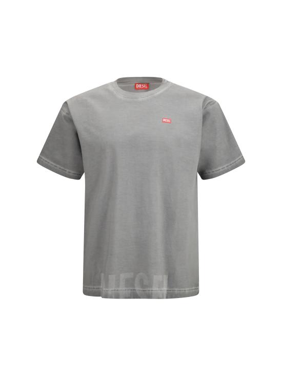 26SS 디젤 반팔 티셔츠 A18739 0IKBQ 97D GRAY DOM