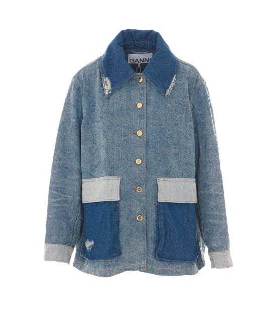 26SS 가니 데님 자켓 A1010179 567 Blue