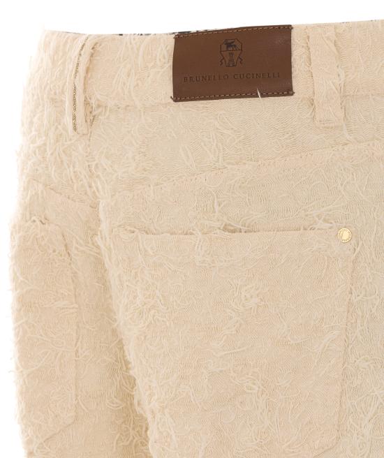 26SS 브루넬로 쿠치넬리 스트레이트 팬츠 ML121P4008 C001 White - BRUNELLO CUCINELLI