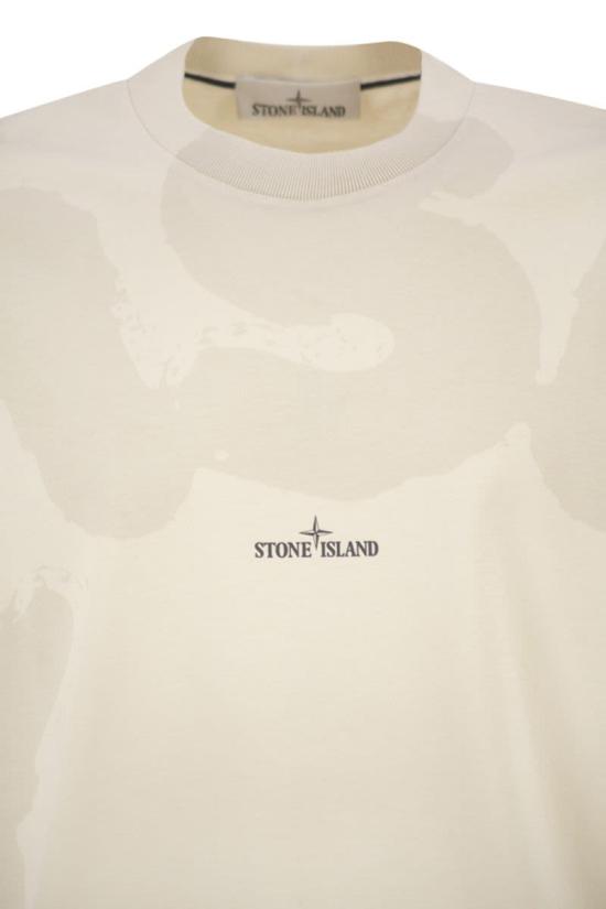 26SS 스톤 아일랜드 반팔 티셔츠 L1S15 2100002 S0365 V0093 IVORY DOM - STONE ISLAND