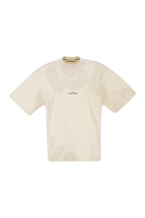 26SS 스톤 아일랜드 반팔 티셔츠 L1S15 2100002 S0365 V0093 IVORY DOM