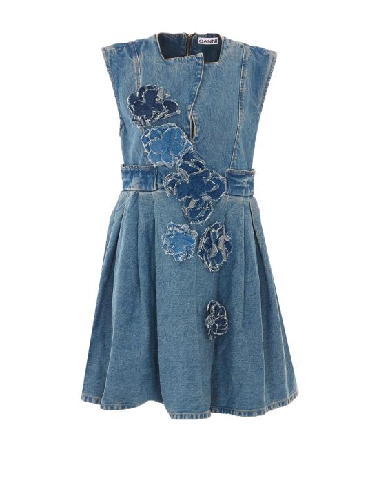 26SS 가니 데님 원피스 A1030455 566 Blue