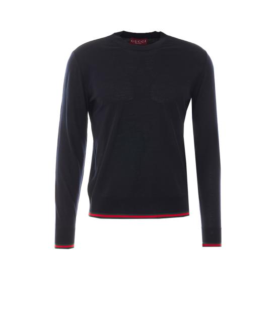 26SS 구찌 웹 울 스웨터 814531 XKE0U4060 Blue