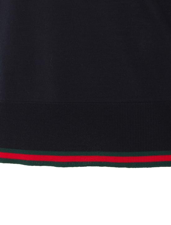 26SS 구찌 웹 울 스웨터 814531 XKE0U4060 Blue - GUCCI