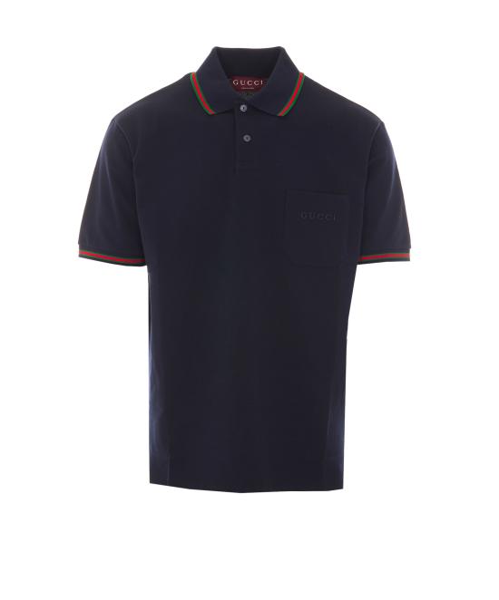 26SS 구찌 코튼 폴로 셔츠 795174 XJEOX4794 Blue