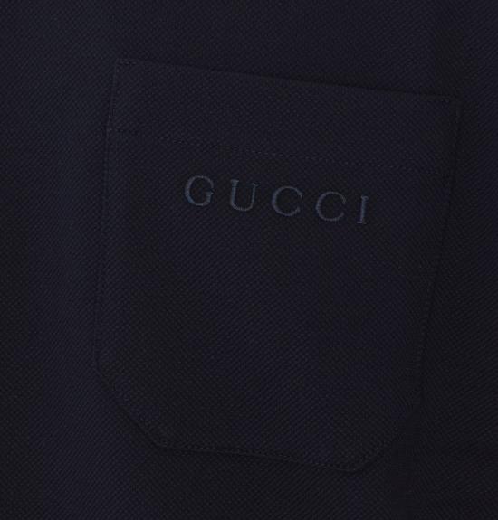 26SS 구찌 코튼 폴로 셔츠 795174 XJEOX4794 Blue - GUCCI