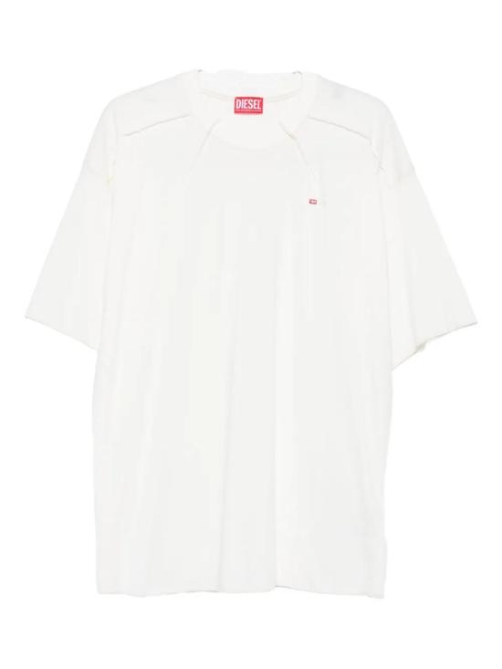 26SS 디젤 t-crahor-boxt-t1 반팔 티셔츠 A19463 0NIAX 141 WHITE DOM