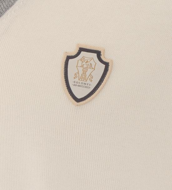 26SS 브루넬로 쿠치넬리 로고 장식 코튼 니트 베스트 M29203607F CJ068 White - BRUNELLO CUCINELLI
