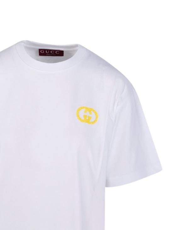 26SS 구찌 프린트 디테일 코튼 저지 티셔츠 837959 XJHQ39066 White - GUCCI