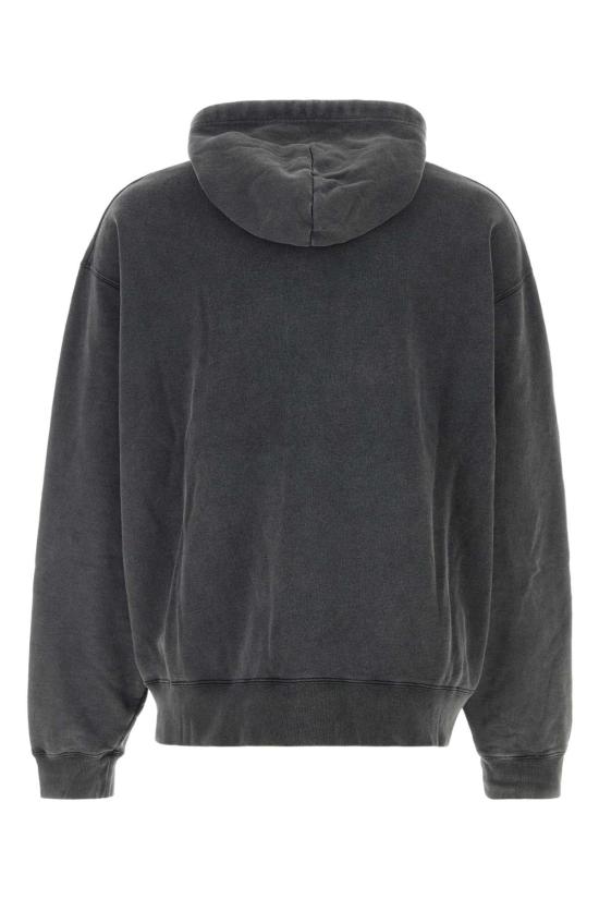 26SS 발렌시아가 워시드 크레용 루프 오버사이즈 후드티셔츠 858143TTVN6 9034 Grey - BALENCIAGA