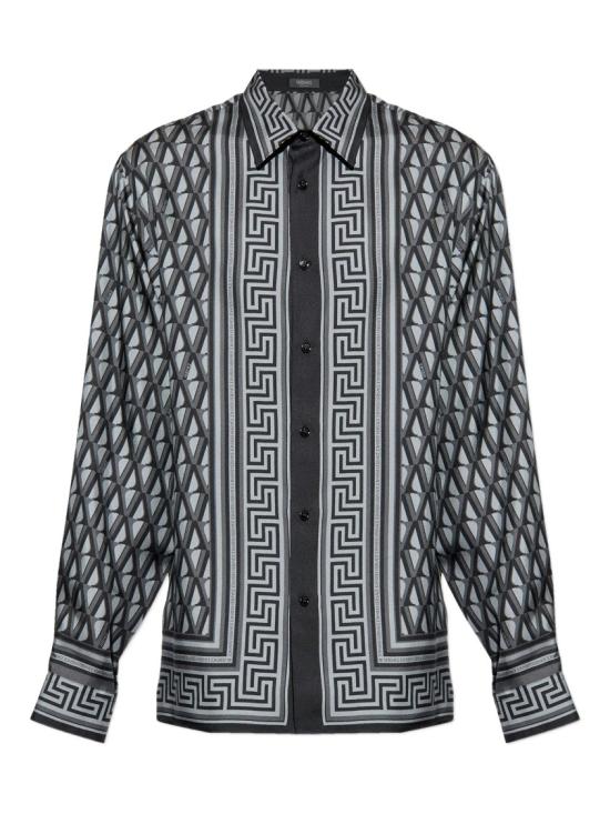 26SS 베르사체 긴팔 셔츠 1019438 1A16785 Grey