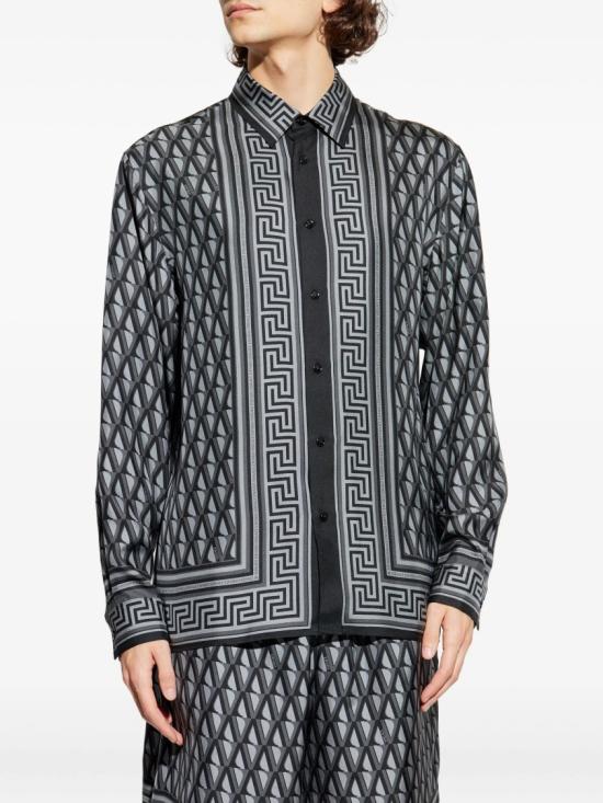 26SS 베르사체 긴팔 셔츠 1019438 1A16785 Grey - VERSACE