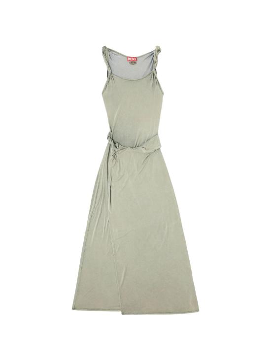 26SS 디젤 D 에스티가 맥시 드레스 A21867 0EPCJ 5GDA OLIVE GREEN DOM