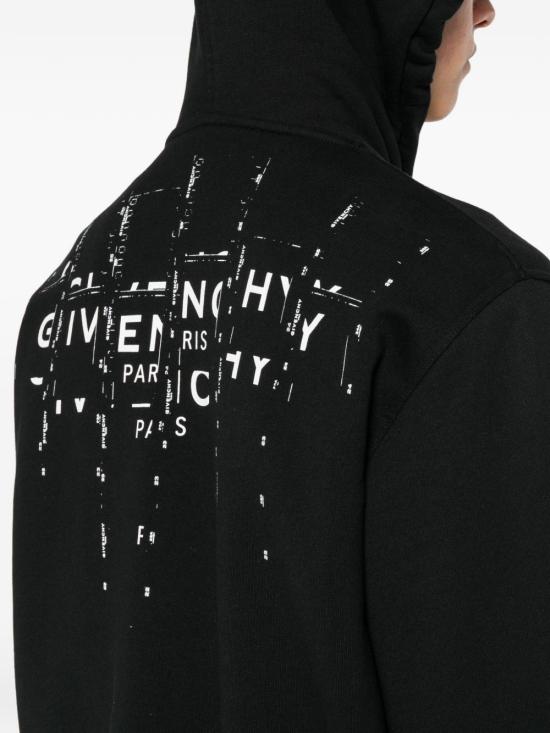 26FW 지방시 후드 티셔츠 BMJ0NJ3YU8 001 BLACK - GIVENCHY