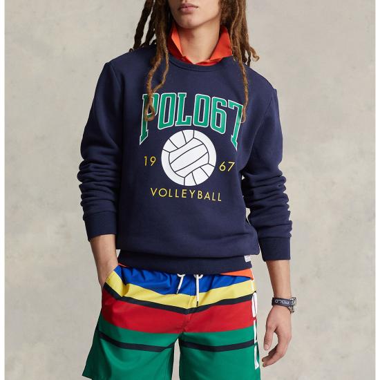  폴로 랄프로렌 포니 로고 플리스 스웨트셔츠 MNPOKNI16822998 410 DOM - POLO RALPH LAUREN