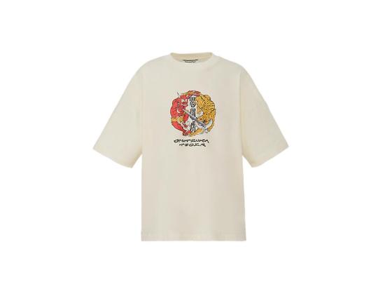  오니츠카타이거 반팔 티셔츠 2183B618 700 OFF WHITE DOM