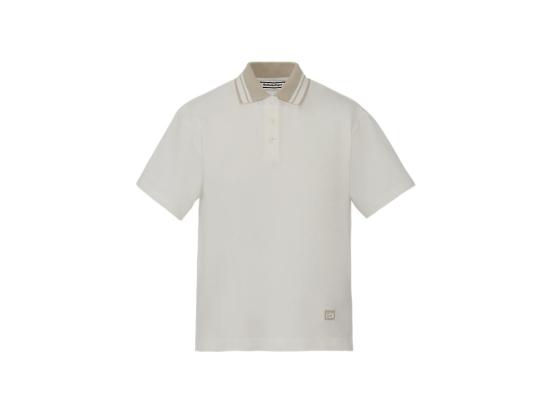  오니츠카타이거 폴로 티셔츠 2182B774 100 WHITE DOM
