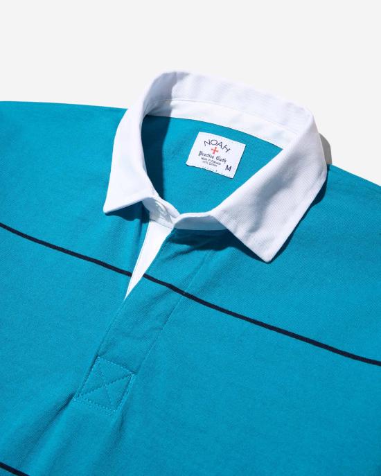 26SS 노아 폴로 티셔츠 NOAU261MRTL208BL CYAN NAVY DOM - NOAH