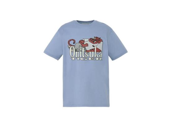  오니츠카타이거 반팔 티셔츠 2183B607 401 BLUE GREY DOM