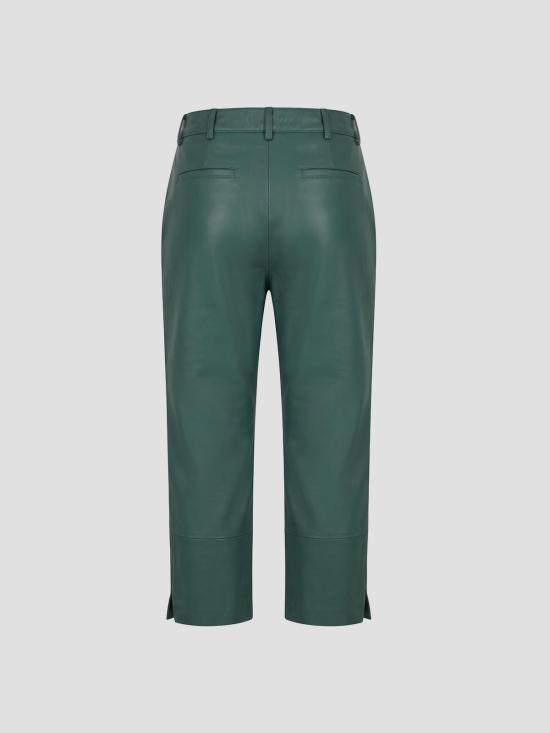 26SS 더프랭키샵 가죽 팬츠 PAFS21791400 EMERALD - THE FRANKIE SHOP