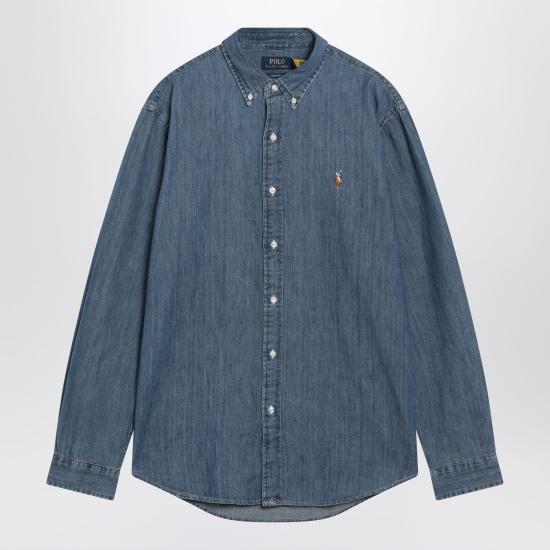 26FW 폴로 랄프로렌  포니로고 자수 데님 셔츠 710792043001CO Blue