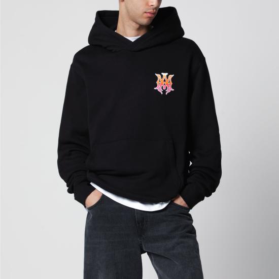 26FW 아미리 후드 티셔츠 AMTOJR1169CO Black