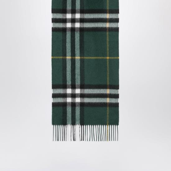 26FW 버버리 프린지 엠브로이더드 캐시미어 머플러 8094653110106 Green - BURBERRY