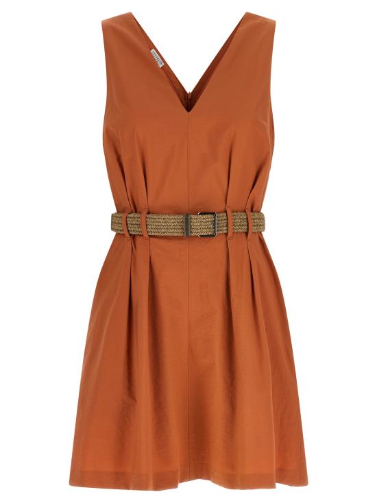 26SS 브루넬로 쿠치넬리 숏 원피스 ML140A5354C3980 Orange