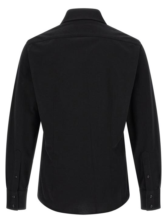 26SS 브루넬로 쿠치넬리 긴팔 셔츠 MH8766686C101 Black - BRUNELLO CUCINELLI