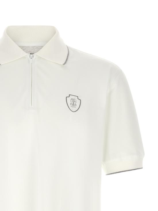 26SS 브루넬로 쿠치넬리 폴로 티셔츠 MW8641330FCCS47 White - BRUNELLO CUCINELLI