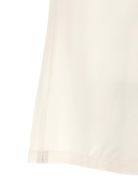 26SS 브루넬로 쿠치넬리 버진 울 라이트웨이트 캔버스 폴로 셔츠 MM6961301FCTL60 White - BRUNELLO CUCINELLI