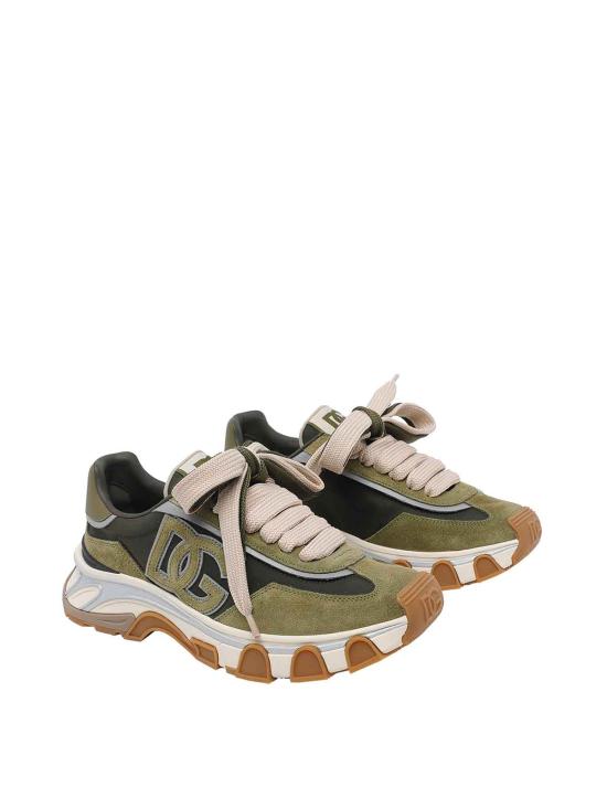 26SS 돌체앤가바나 DG 컨트리 로드 패브릭 스니커즈 CS2403A02048Z013 Green - DOLCE & GABBANA