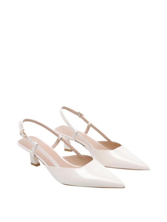 26SS 스튜어트 와이츠먼 힐/펌프스 SJ435VINNIE50SLINGBACKPATCRM White - STUART WEITZMAN