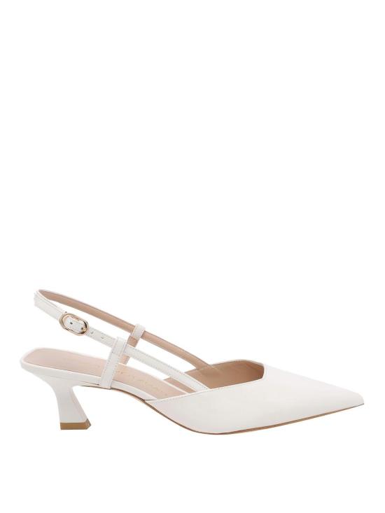 26SS 스튜어트 와이츠먼 힐/펌프스 SJ435VINNIE50SLINGBACKPATCRM White