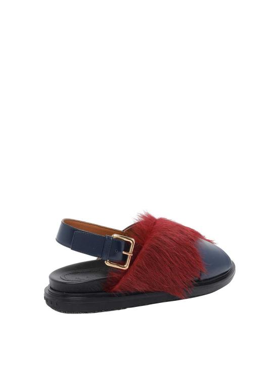 26SS 마르니 샌들 FBMS018101P7614ZP085 Dark Red - MARNI