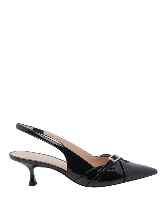 26SS 스튜어트 와이츠먼 힐/펌프스 SM977GEORGIESLINGBACKPATBLK Black