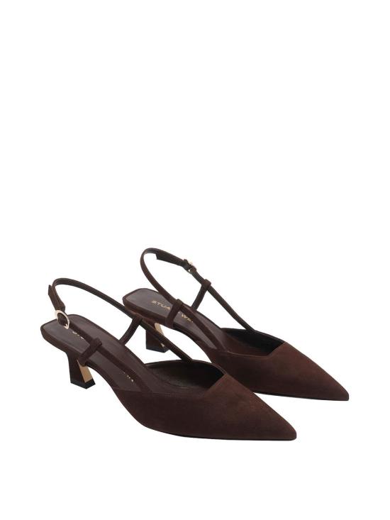 26SS 스튜어트 와이츠먼 힐/펌프스 SJ433VINNIE50SLINGBACKSUEWAL Brown - STUART WEITZMAN