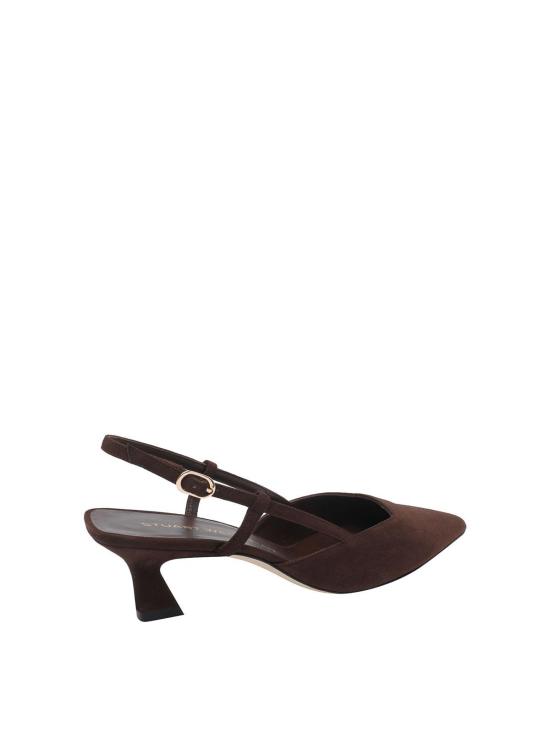 26SS 스튜어트 와이츠먼 힐/펌프스 SJ433VINNIE50SLINGBACKSUEWAL Brown - STUART WEITZMAN