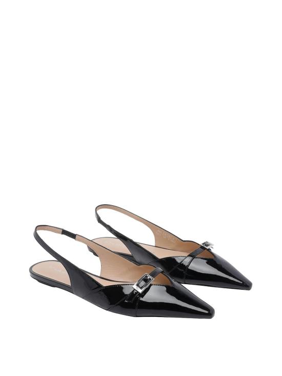 26SS 스튜어트 와이츠먼 플랫 슈즈 SM975GEORGIESLINBACKPATBLK Black - STUART WEITZMAN