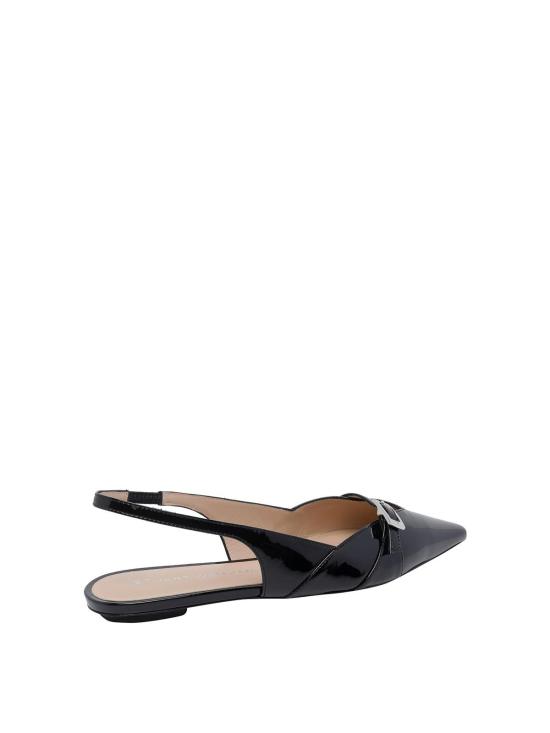 26SS 스튜어트 와이츠먼 플랫 슈즈 SM975GEORGIESLINBACKPATBLK Black - STUART WEITZMAN