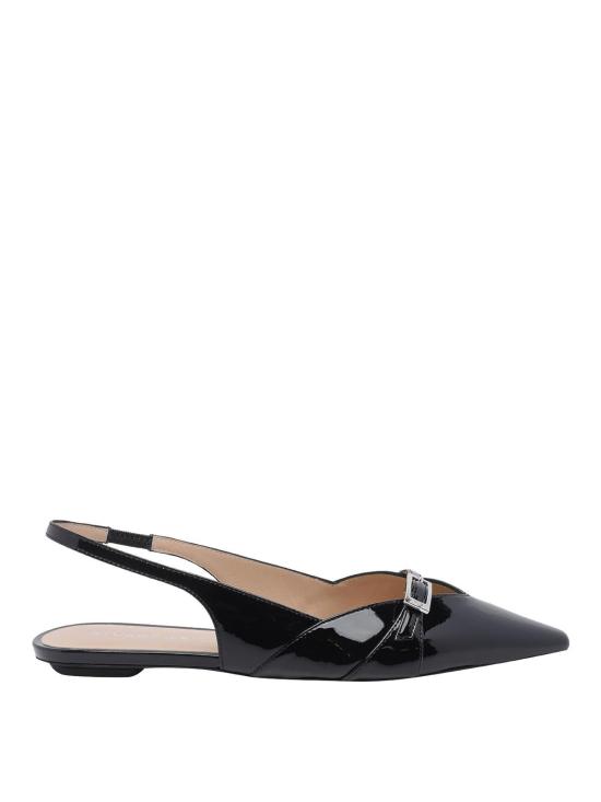26SS 스튜어트 와이츠먼 플랫 슈즈 SM975GEORGIESLINBACKPATBLK Black