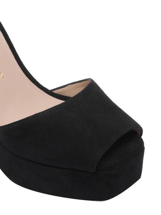 26SS 스튜어트 와이츠먼 힐/펌프스 SN123SABRINAANKLESTRAPPLATFORMSUEBLK Black - STUART WEITZMAN