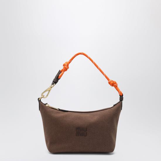 26FW 미우미우 스피릿 나파 레더 파우치 5NE8412IA7 Brown